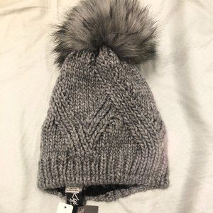 KYI KYI Pom Pom Hat - Dark Grey